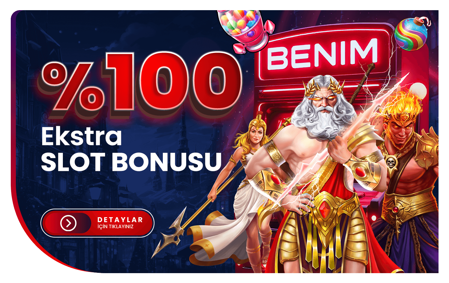 %100 Ekstra Slot Bonusu – Benimbahis 2026